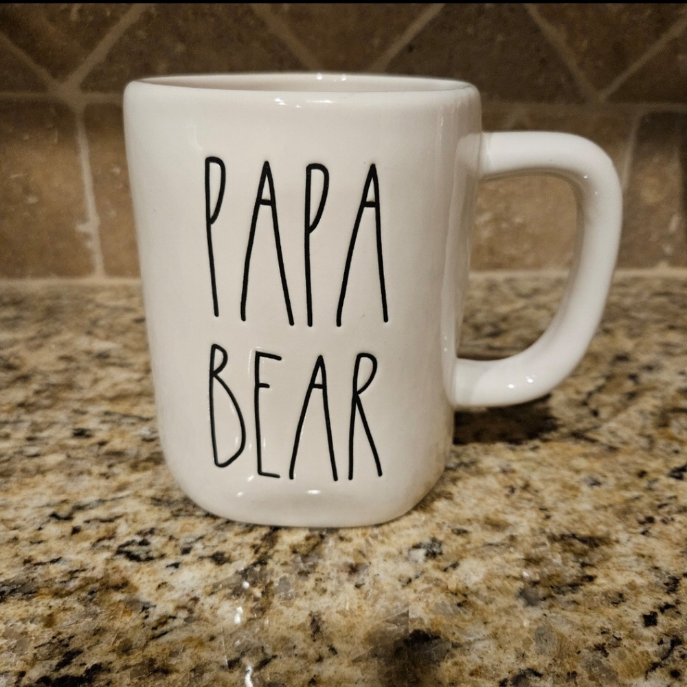 NWOT RAE Dunn By Magenta PAPA BEAR Ceramic Mug for Coffee Tea Latte - 16…
